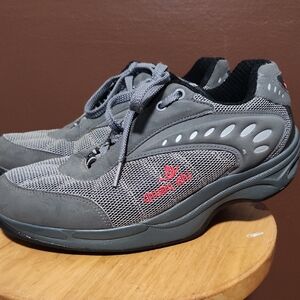 Gray and Black Athletic Shoes